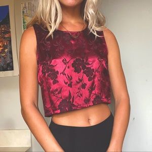 Velvet Crop Top